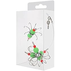 Xianghaoshun Anzuelos Luminosos de Calamar, Plantillas de Calamar Fluorescentes de Acero con Alto Contenido de Carbono, Pulpo Brillante, Sepia, Trucha, Calamar, señuelos para Pesca Nocturna en Agua