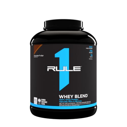 Rule1 Protein R1 Whey Blend 70 Serv Chocolate Fudge Protein (5.24lb: 00495)