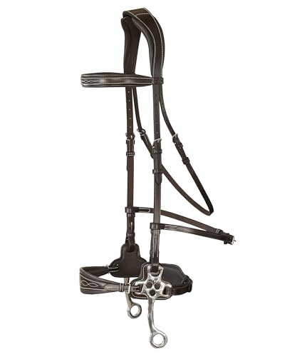 Exion Nova Hackamore Bridle for Horses – Anatomical Bitless Bridle with Rubber Reins|