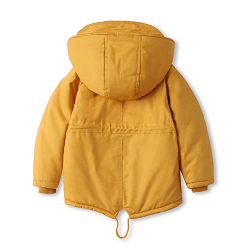 sfdgfhyf Kids Winter Coat Fleece Sherp𝐚 Lined Hooded Jacket Boys Girls Windproof Jacket Zipper Thicken Falls2