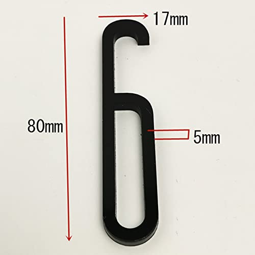 8cm Acrílico 3D Moderno Autoadesivo Número Da Casa 0-9 Letras A-F Sinal Seta Endereço Residencial Nú