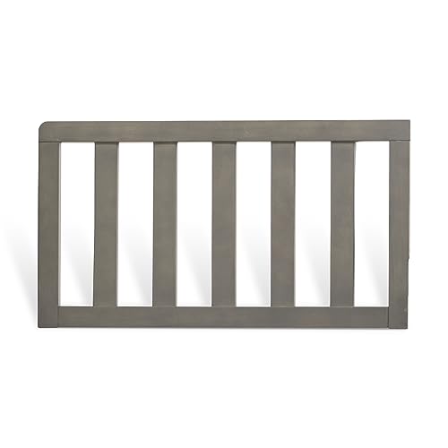 Image of Child Craft Toddler Bed Guard Rail Converts Cottage, Sidney, and Hampton 4-in-1 Convertible Cribs into Toddler Bed, Made of Pinewood, Non-Toxic Finish (Dapper Gray)