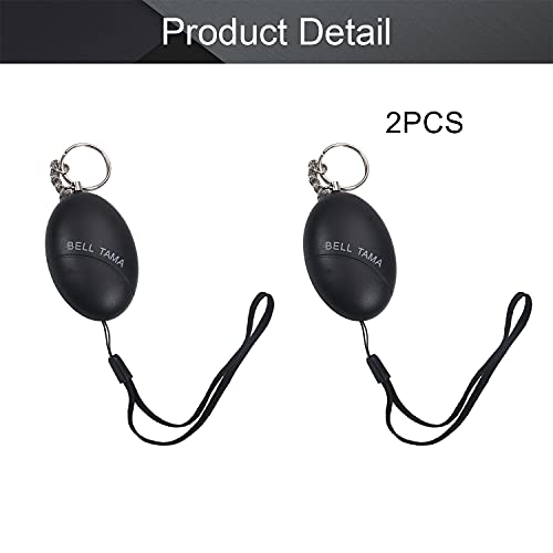 Image of Othmro 2 Pack 120DB Personal Alarm, Emergency Safety Alarm for Women, Men, Children, Elderly Black