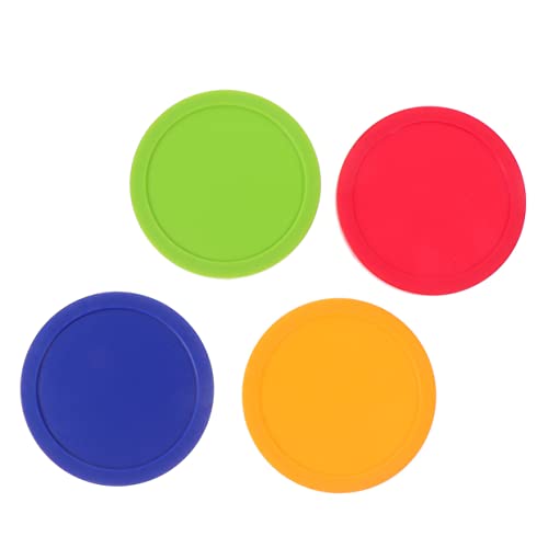 Gogogmee Ice Hockey Pucks Set of 4 82mm Table Hockey Balls Plastic for Bars Arcade