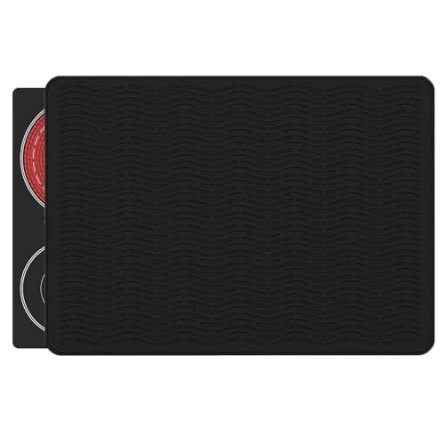 Alfombrilla Protectora para Placa Inducción, Silicona Cubierta de placa de inducción 70x 50cm, Resistente al calor y antideslizante Protector Vitroceramica Induccion, cubierta de placa de inducción