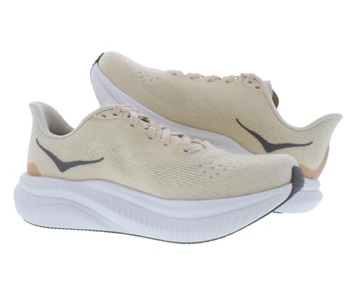 HOKA HOKA ONE ONE Mach 6 Womens Shoes Size 7.5, Color: Eggnog/Vanilla