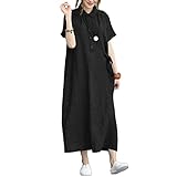 [Signifie] ワンピース ロング丈 襟付き 半袖 ウエストリボン 体型カバー 無地 ゆったり ふんわり マキシ カジュアル ナチュラル 大きいサイズ シンプル 可愛い マタニティ 春夏 綺麗め 夏 清楚 おしゃれ 人気 韓国 バイカラー チュニック ロング丈 軽い フレア ピクニック 大人 着痩せ Aライン オフィス カワイイ 大きめ 森ガール 綿麻 20代 30代 40代 BK22XL