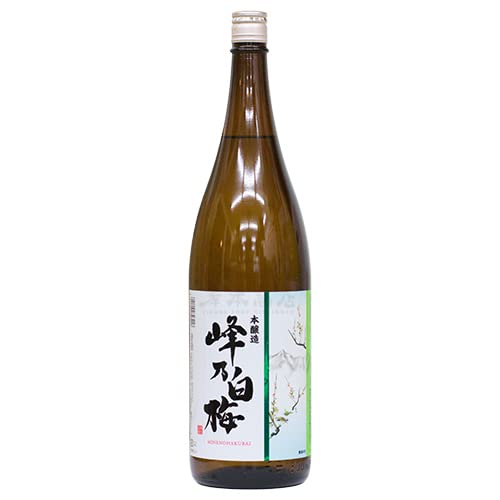 Amazon.co.jp: 峰乃白梅 本醸造酒 1800ml : 食品・飲料・お酒