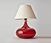 Handmade Concave circle red hued table lamp Bedside lamp Modern Table lamp