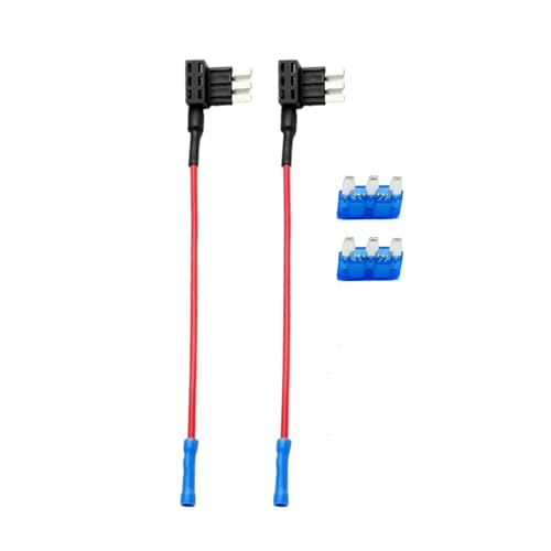 Flojeausy Micro 3 Pin Fuse Tap 15A Add Fuse Bulk Car Fuseadapter Dash Cams Circuit Adapter TAP and FuseHolders Set 3 Prong Mini 3 ATM Circuit Adapter Auto Accessories(2pcs)