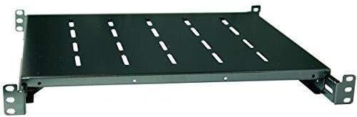 RAISING ELECTRONICS Fixed Rack Server Shelf 1U 19inch 4 Post Rack Mount Adjustable 14inch-20.5inch