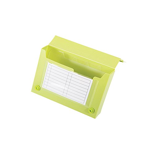 Green Oath 3 X 5 Inches Index Card Case, 5 Individual Index Dividers, Snap Button Closure, Set Of 12 In 6 Assorted Colors, 2 Each Of Blue, Hot Pink, Snow, Purple, Green, Graphite (50250-2073) #TOP4