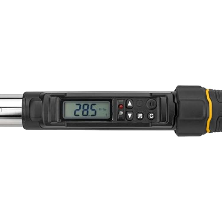 DEWALT Digital Torque Wrench, 1/2 inch Drive, 50-250 FT-LB, with Storage Case (DWMT17060)