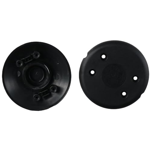 Image of Foot Pedal Push Switch 2pcs Round Floor Foot Inline Plastic Footswitch Lamp Light Foot Control Black Christmas Decoration