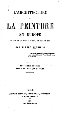 L'Architecture et la peinture en Europe (French Edition)