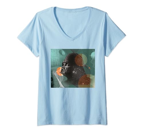 T-shirt Star Wars Darth Vader col en V coupe Galactic Perspective pour homme