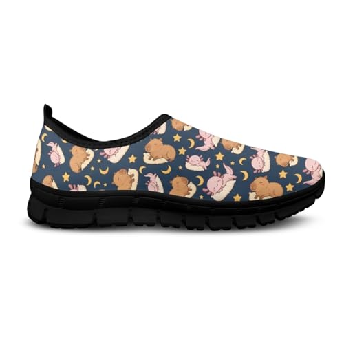 JoyLamoria House Art Animal Design Shoes for Women Slip on Stylish Flat Indoor Outdoor Nurse Holiday4