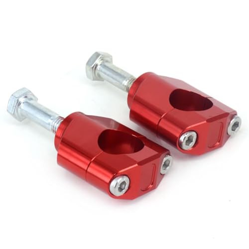 Pontets de guidon de moto 28mm rouge accessoire pince de montage guidon moto 1 1/8