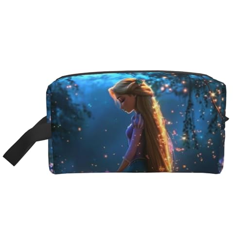 塔の上のラプンツェル 化粧ポーチ トイレタリーバッグ トラベルバッグ 軽量 ミニポーチ おしゃれで かわいい 化粧品収納袋 人気 アニメ ユニセックス 男女兼用