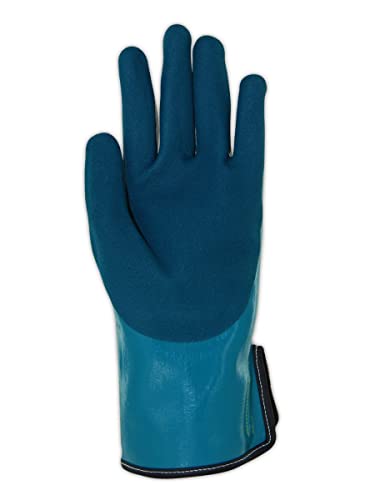 Magid Liquidproof Chemical Resistant Work Gloves, 1 Pr, Lightweight Sandy Nitrile Coated (Nitrix), Size 11/Xxl, Reusable, 18-Gauge Hyperon Shell (Gpd350),Green #TOP1