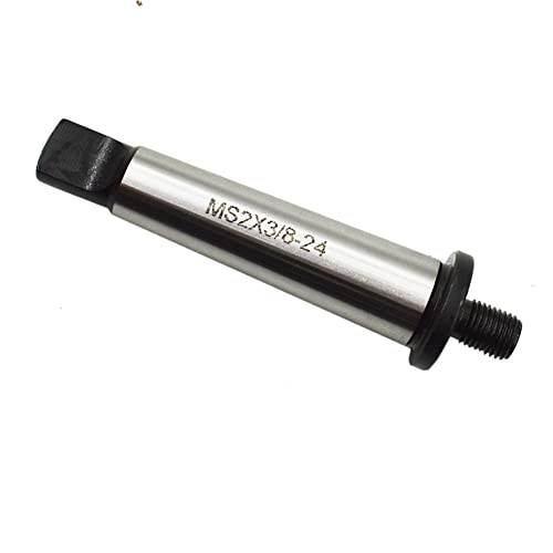 kimllier Morsekegel MT2 Adapter 2MT Schaft auf 3/8 Zoll-24 Gewinde Bohrfutter Dorn Präzisionsgeschliffenes Gewinde Bohrfutter Dorn Fit für Bohrfräsen Bohrmaschinen Bohrmaschinen Cover