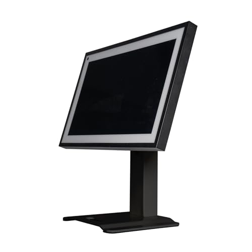 Image of Swivel and Tilt Metal Stand for Echo Show 15 (Gen 1, Gen 2) and Show 21 Adjustable (-58 /+58) with 360 Rotatable Wall Mounting Holder for Monitor Full Motion 13 inch-27 inch, Black