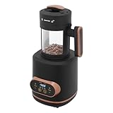 VelvetSlumbliery Electric Coffee Bean Roaster Machine, 1500W 110V Automatic Coffee Bean Roaster Adjustable Temperature&Timer, for Personal, Family