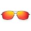 2026 Black Frame Red Mirrored Lens