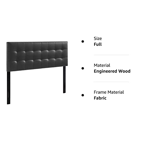 Modway Lily Tufted Faux Leather Upholstered Full Headboard In Black #TOP5