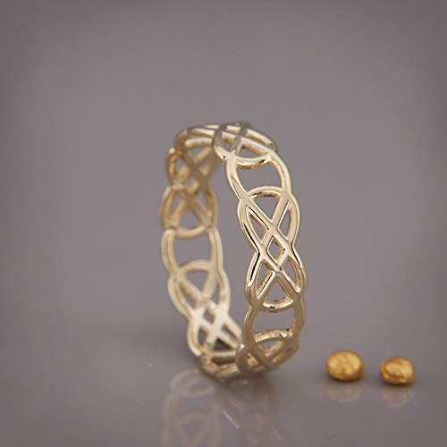 gold celtic knot ring