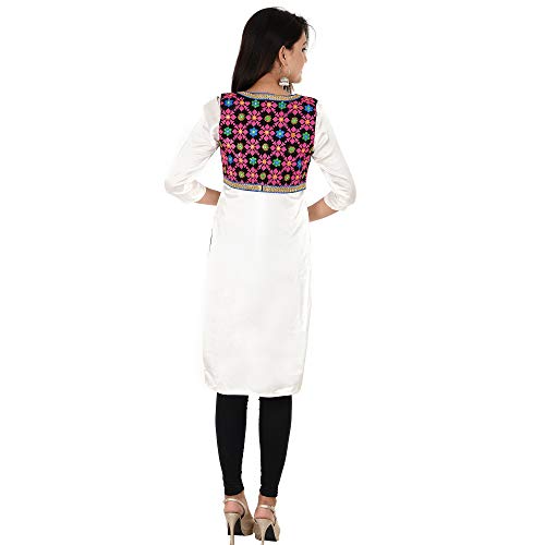 Image of Craft Trade Women's Cotton Embroidered Kutchi Jacket with Tassels Sleeveless Mirror Work