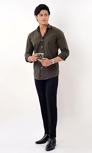 Image of Men's Regular Fit Reversible Checkered Shirt