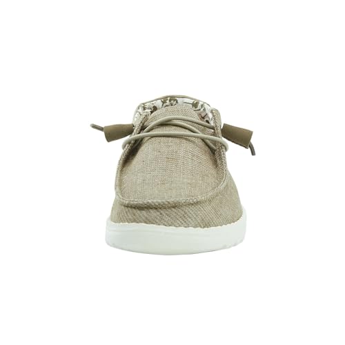Image of HEYDUDE Women's Wendy Chambray | Women's Shoes | Women's Lace Up Loafers | Comfortable & Light-Weight