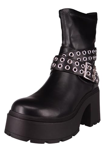 Buffalo Scarpe da donna Mila Rock Boot, Nero , 38 EU