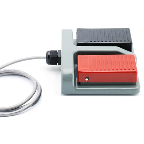 Interruptor de pedal de doble pie y toma dúplex para equipos de soldadura resistentes al calor 7