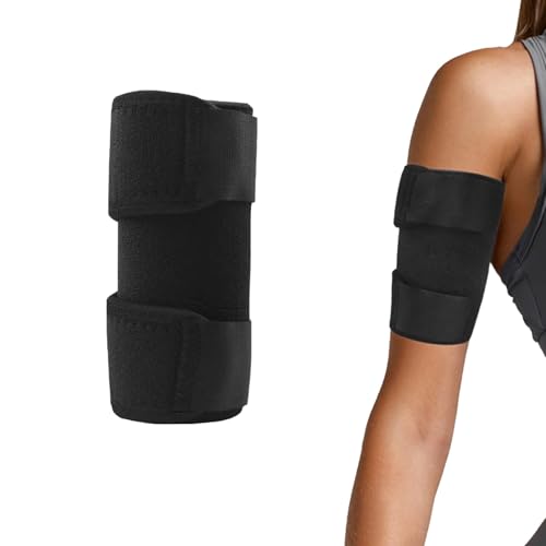 ZXNJA Tutore per la parte superiore del braccio, compressione della parte superiore del braccio, bendaggio per tendinite bicipiti, polsino a compressione, fascia per gomito regolabile, fascia per