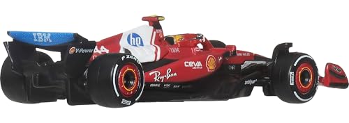 Image of Hot Wheels 1:64 Scale Premium Race Team Ferrari - Driver 1 Die-Cast Formula 1 Collectible Toy Race Car with Real Riders Tires & Metal /Metal Body & Chassis