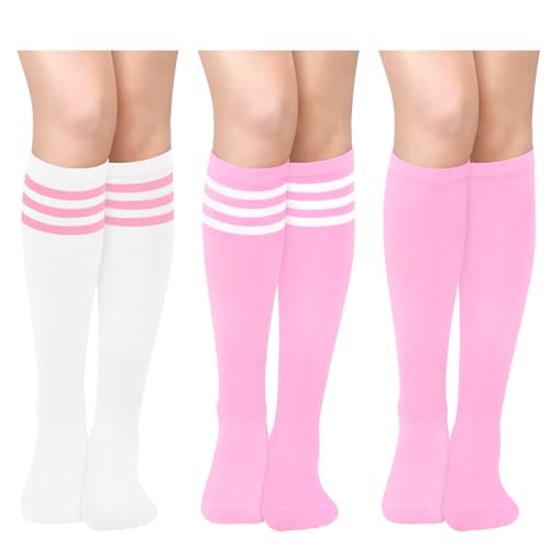 Sarfel Pink Knee High Socks for Women Long Pink Socks Woman Womens Knee High Socks Womens Tube Socks Women Womens Tall Socks