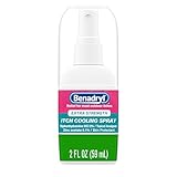 Benadryl Extra Strength Itch Cooling Spray, Topical Analgesic Spray with Diphenhydramine HCI & Zinc Acetate Skin Protectant for Fast Relief from Insect Bites, Travel Size, 2 fl. oz
