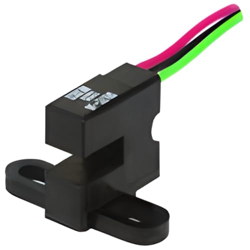 SR17C-J6, Hall Effect Vane Sensor Side Looker Mt, Position and Speed Sensing, NPN O.C. Sink Output 20mA 0.4V, R/F t: 1.5µs, Slot d: 0.31" min, 5000RPM, Digital Wire Leads, Vs: 3.8-30V