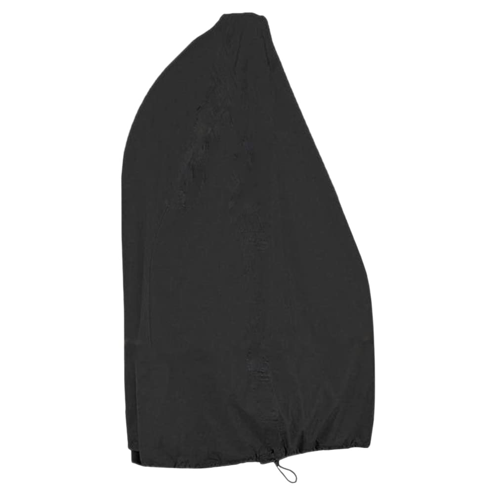 Housse de Chaise Suspendue Noire en Polyester, Étanche, Forme Œuf