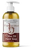 Brittanie's Thyme Organic Natural Hand Soap, 16 oz (Frankincense & Myrrh) Moisturizing Castile Soap
