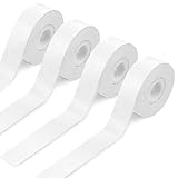 4 Rouleaux Ruban Autocollant pour Étiqueteuse E10/E11/E16,Étiquettes Thermiques,15 mm x 4 m/Rouleau,Rubans Autocollants de Bureau et Maison,Durables et Faciles à Utiliser
