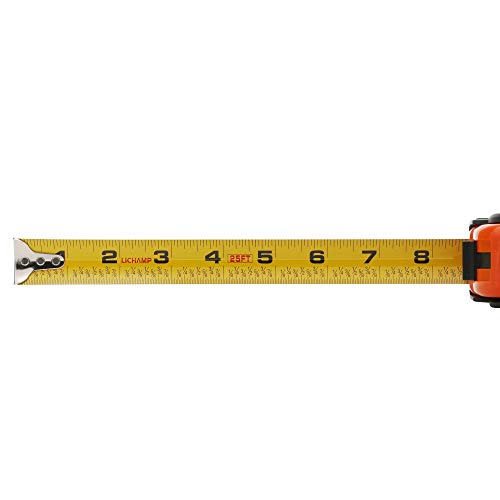 LICHAMP Tape Measure 25 ft, 6 Pack Bulk Easy Read Measuring Tape Retractable with Fractions 1/8, Measurement Tape 25-Foot by 1-Inch by Lichamp - Image 4