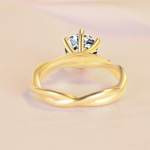 Bague en argent 925 et moissanite le cadeau idéal pour une demande - 4