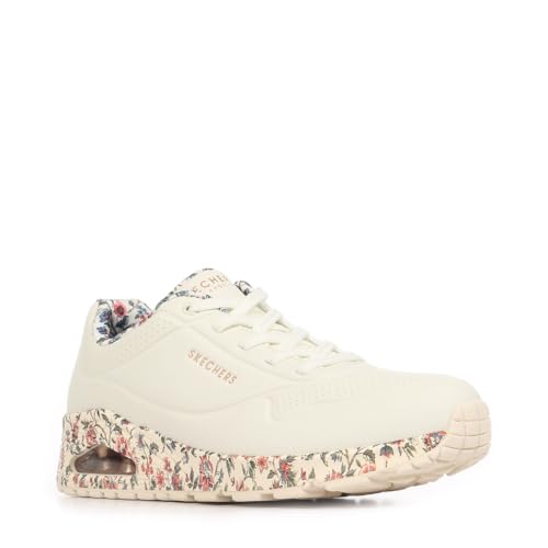 Skechers Sneakers Da Donna Uno Safari Time, Bianco, 38,5 Eu - 2