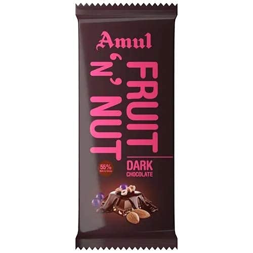 Amul Fruit and Nut Chocolate 40 Gm(Pack of 1) Amazon.in Grocery