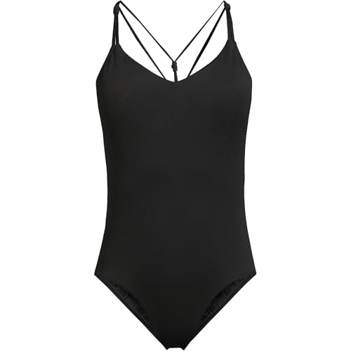 Lands' End Women's Tugless Quickdry V-Neck Multi-Way High Leg One Piece Swimsuit3