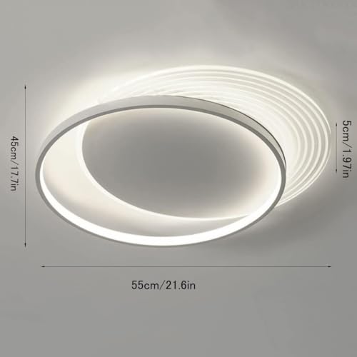 Plafonnier LED 46W rond design minimaliste pour bureau et chambre