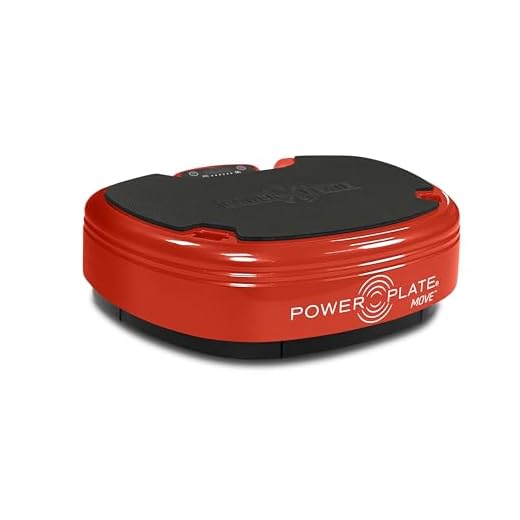 Power Plate Move Vibrating Exercise Platform, Increase Core Strength, Improve Balance and Stability, Red
